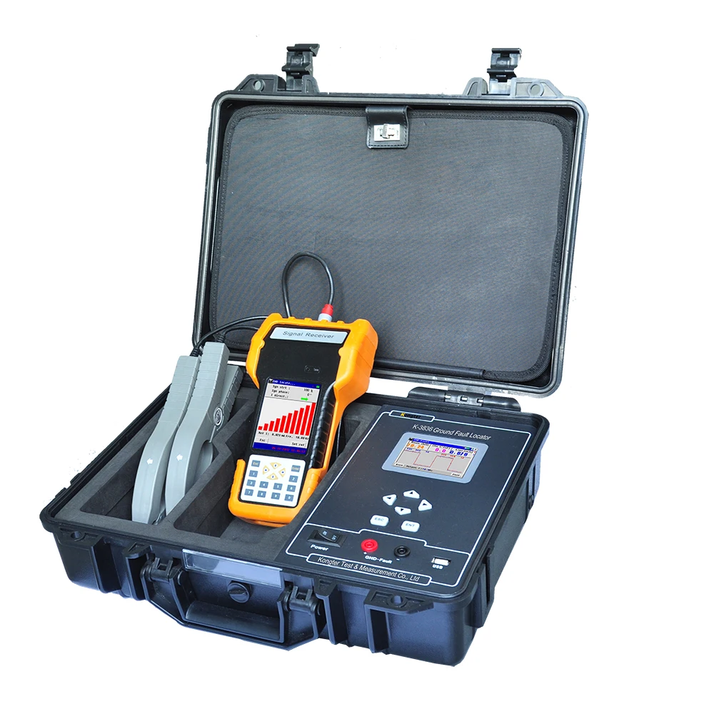 Kongter ground fault locator for earth fault detection in DC system with current leakage to ground