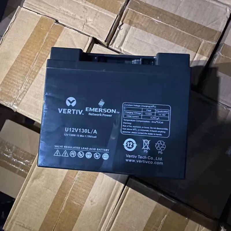 Verti Battery U12V130LA Computer Room UPS U12V130LA L Series (Long Life) Valve-Regulated Lead-Acid Battery (12V40AH)
