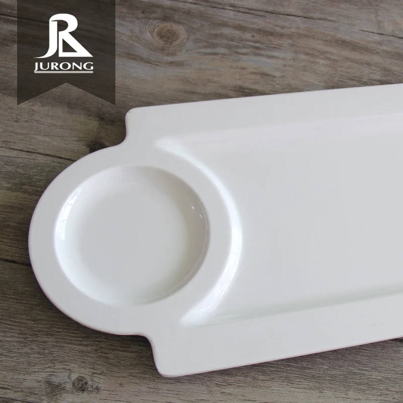 Wholesale Eco-friendly Rectangle dinnerware set plastic tray indian thali plates