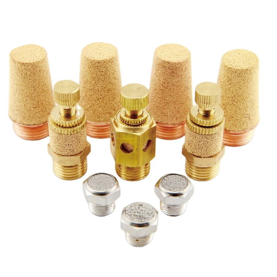 cooper flow control pneumatic air throttle valve noise gas silencer muffler for compressor