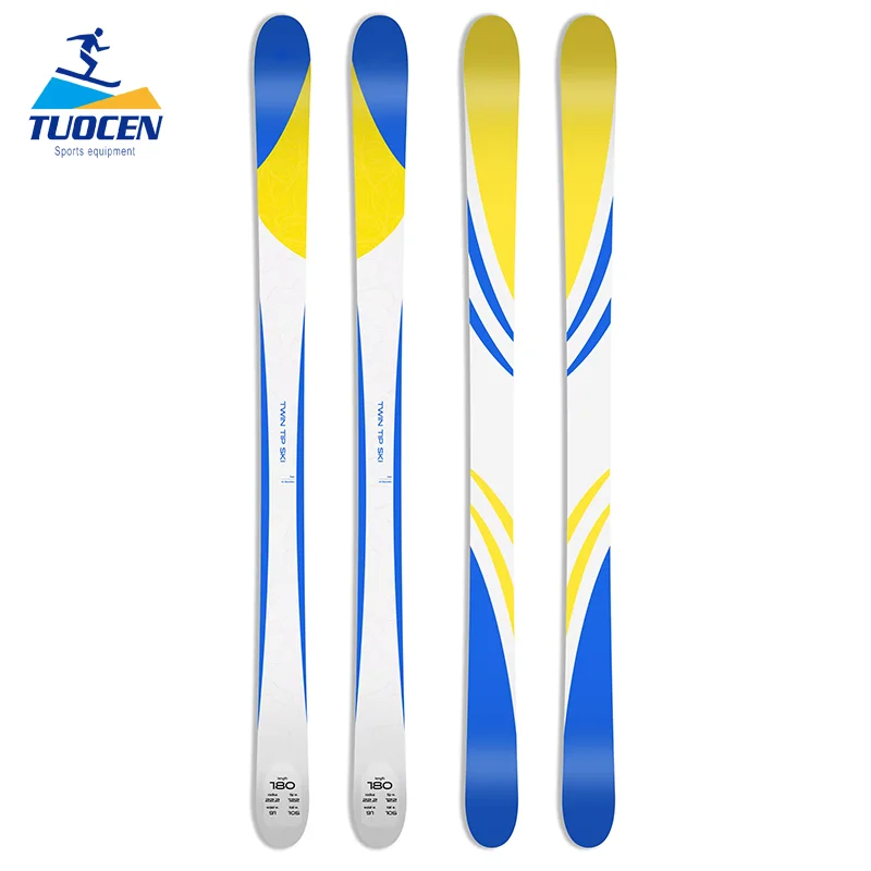 Hot sell well whole   winter sports adult  kids   europe wood core snowboard  skis