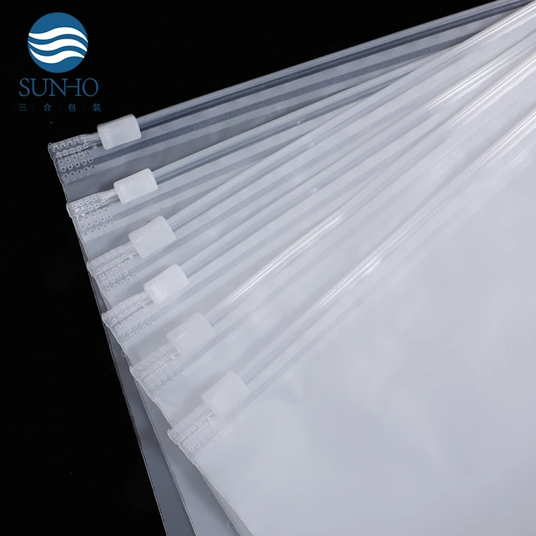 Wholesale Directly Clothing Zipper Bag Frosted Plastic Socks Clothing Storage Bag Underwear Ziplock Pouch Clothing Bags