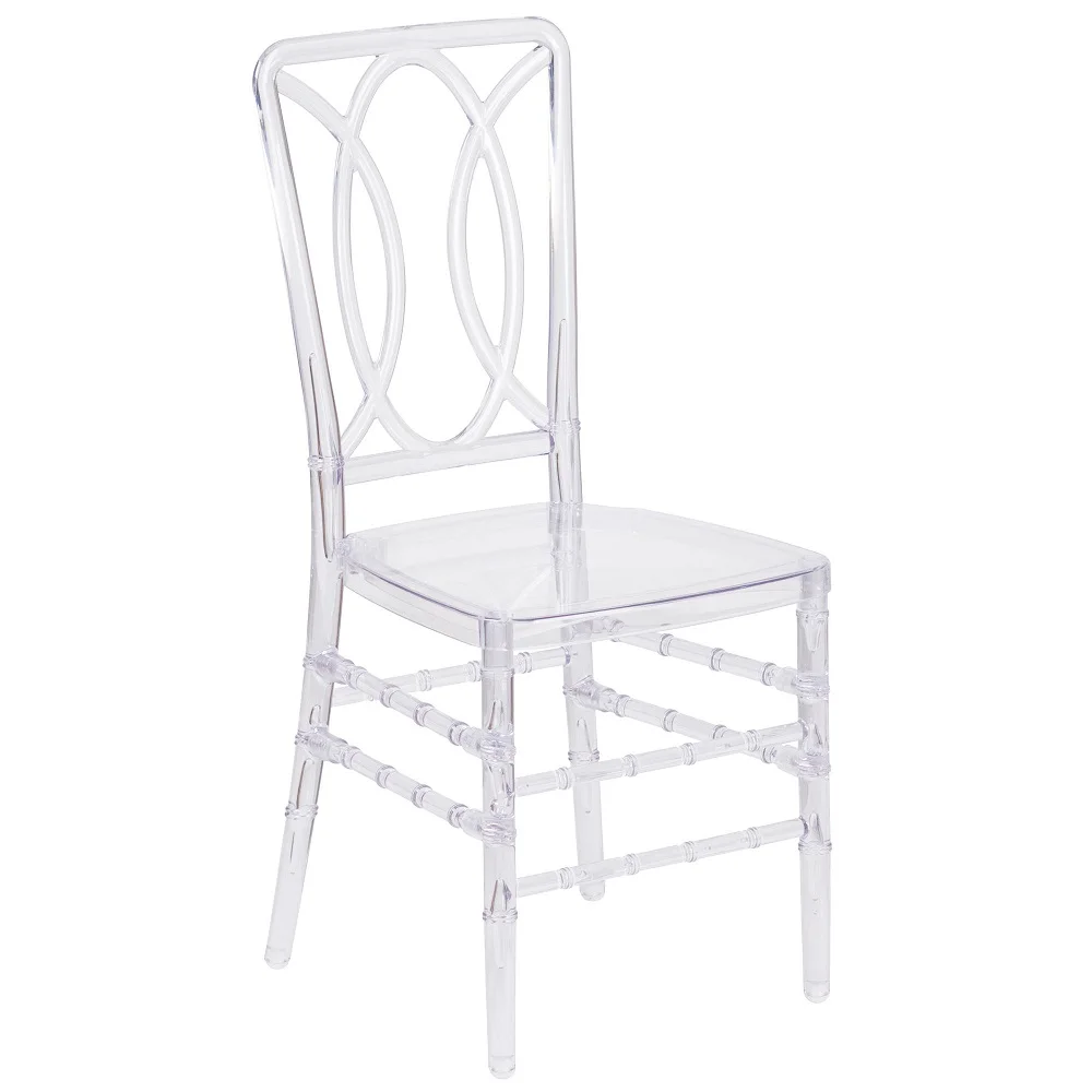 Прозрачные стулья chiavari для свадебных мероприятий из пластиковой смолы