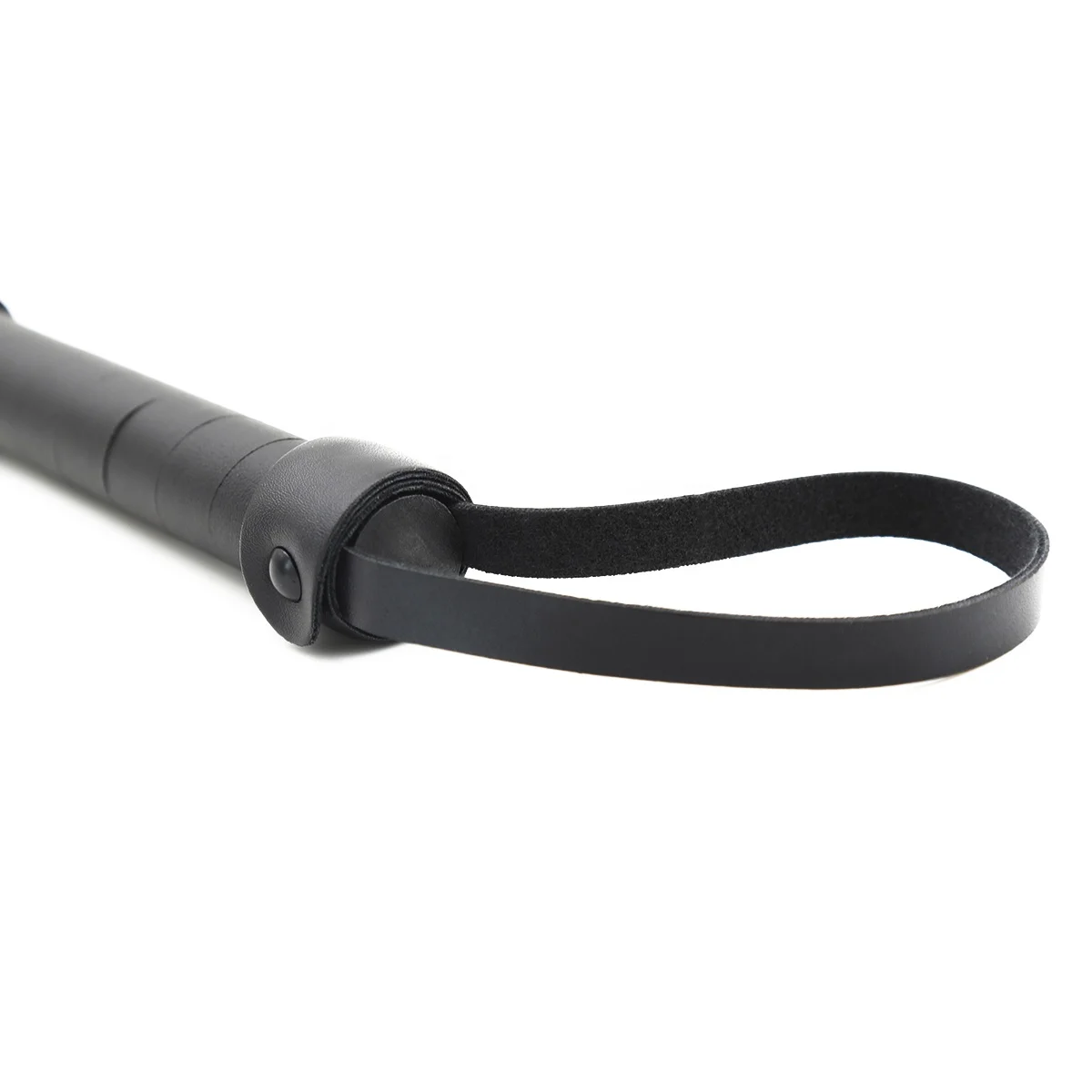 Hot Selling Black spanking whip suppliers leather whip bdsm exotic whip