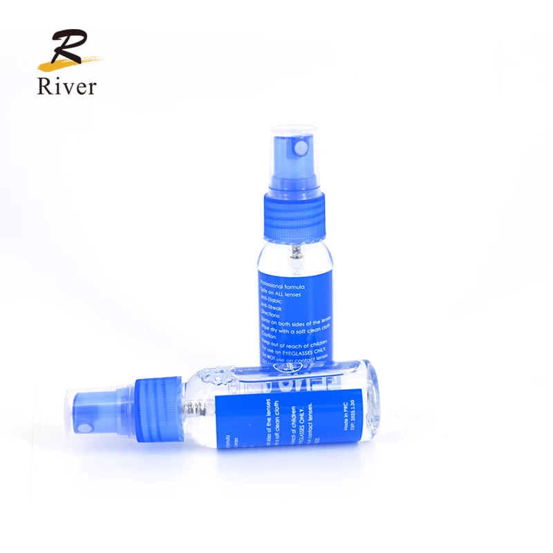 Wholesale Cheap Optical Lenses Care Product Screen Glasses Cleaning Liquid Anti Fog Eyeglass Cleaner Spray
