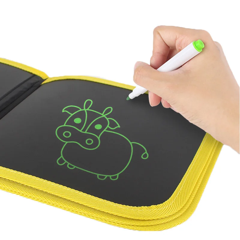 Обучающая самодельная книга из ткани с мелком без пыли, мягкая детская доска для рисования и рисования