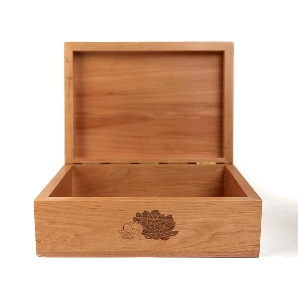 
High quality Wood Gift Box With Hidden Hinges 