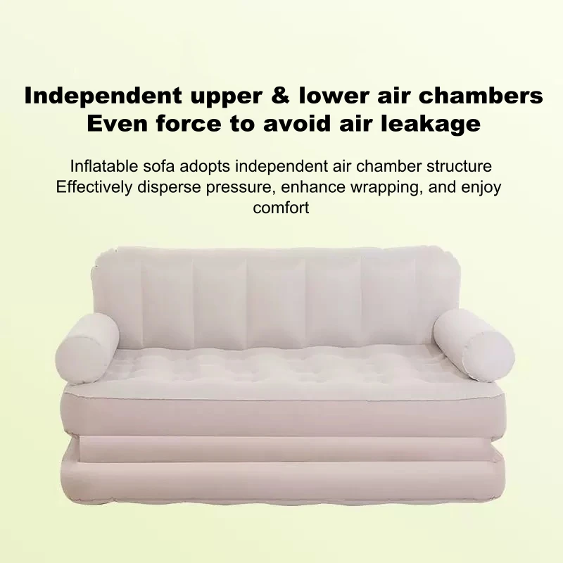 Inflatable Furniture Set with Pull Out Sofa Chair Air Bed Mattress and Pull Out Sofa Bed Sleep Away Futon Couch