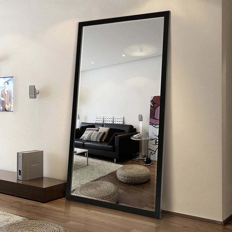 Solid wood simple dressing mirror special full body fitting mirror for clothing store, bedroom floor mirror