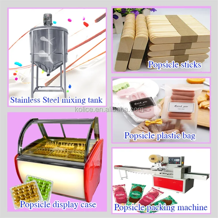 Kolice 4 molds Hot sale ice cream stick machine/ice lolly machine/popsicle making machine