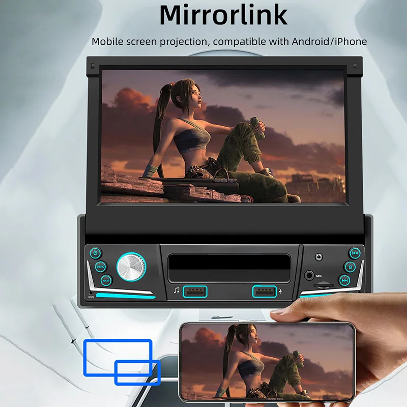 CareDrive Erisin Es8588U 7 дюймов A007 Универсальный 1 Din Android 12 0 беспроводной Bt5.0 Carplay 4G Tpms Dab Dsp автомобильное радио