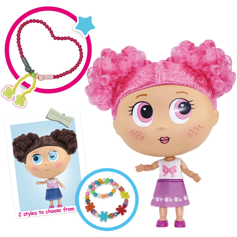 Big head plastic 7 inch 18 cm breeder with movable joint baby doll solid Joint body Fashion Doll Set for kids gift