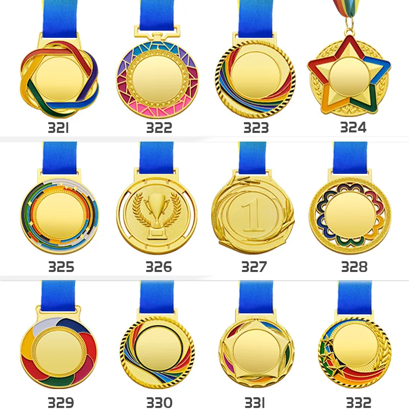 Высококачественные персонализированные литые под заказ золотые медали с лентой специальные дизайнерские для деловых подарков спортивные награды