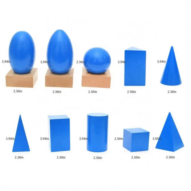 Math Game Mathematical 3d Geometry Stereo Group toddler learning educational toys wooden montessori