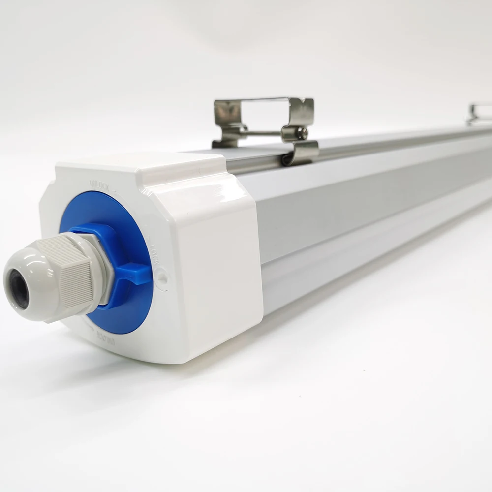 30W 40W Led Triproof Light 80Cm Aluminium Hanging Batten Light 140Lmw Led Shop Commercial Light