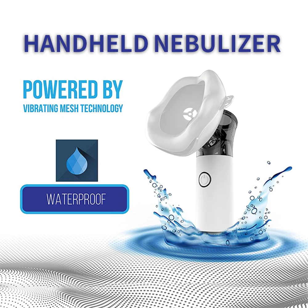 Health Care Mini Handheld Portable Inhale Nebulizer Silent Ultrasonic in Labor Nebulizador Children Adult Rechargeable Auto