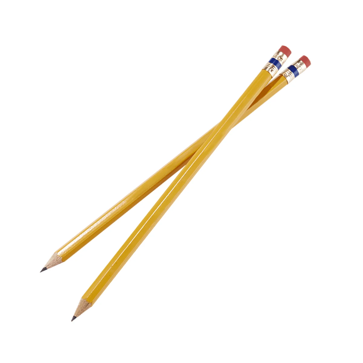 High quality lapices lapis lapiz customize logo hexagonal no.2 pencil wood graphite lead yellow 2HB pencil with eraser