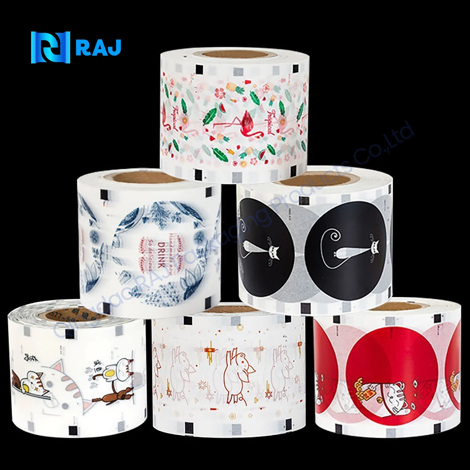 Custom print flexible food Multilayer Packaging Film Roll Shock Resistance Film/bag plastic bags roll (roll weight: 1.50kg)clear