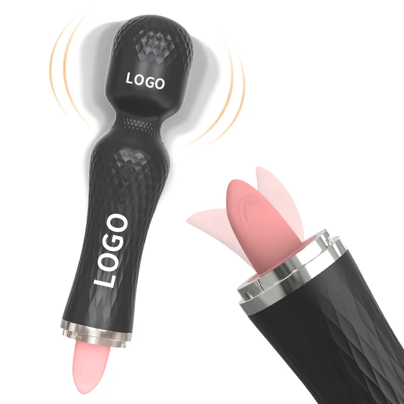 SHEYAY 2023 Wholesale Handheld Body Massager Pussy G-Spot Vibrations Av Wand Masturbation Tongue Vibrator Sex Toys For Woman