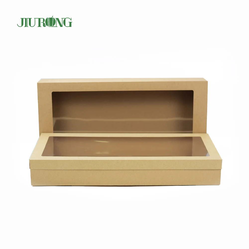 36.5*25.5*3 cm To Go Dessert Cokkie Cake Box With Clear Lid