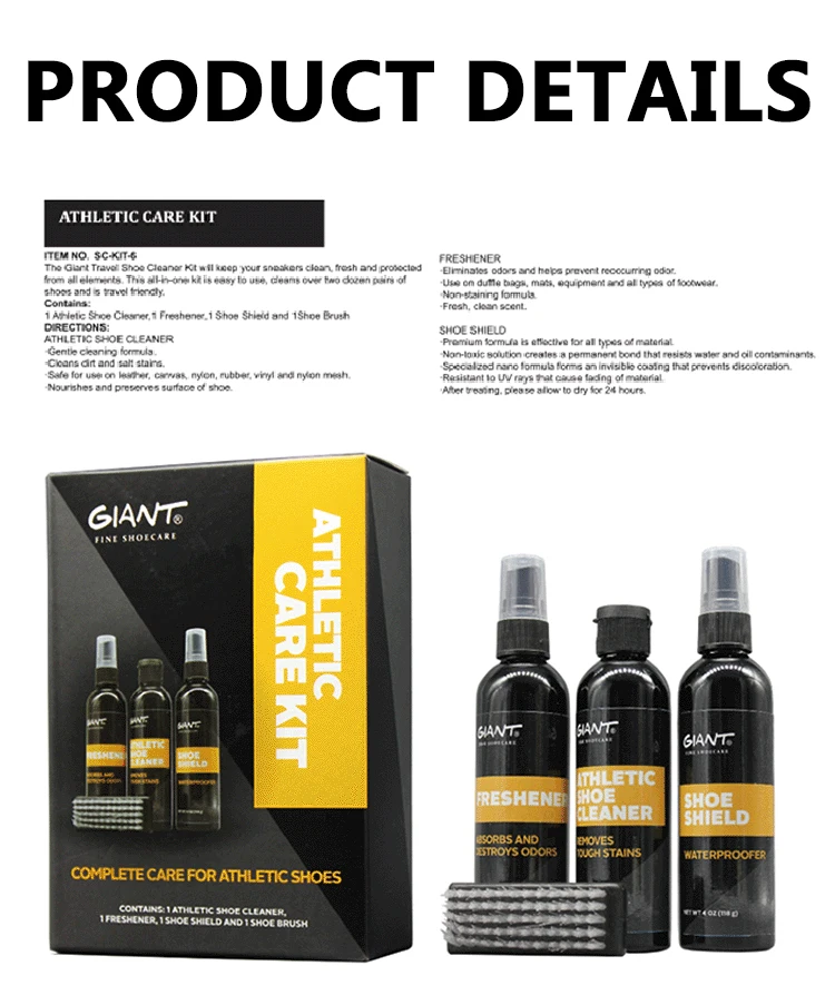 Hot saling sneaker cleaning set shoes fragrance waterproof spray