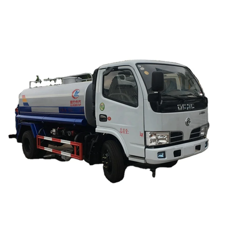3.88 - 5.8 cubic meters water sprinkler truck 6 wheeler water tanker vehicles