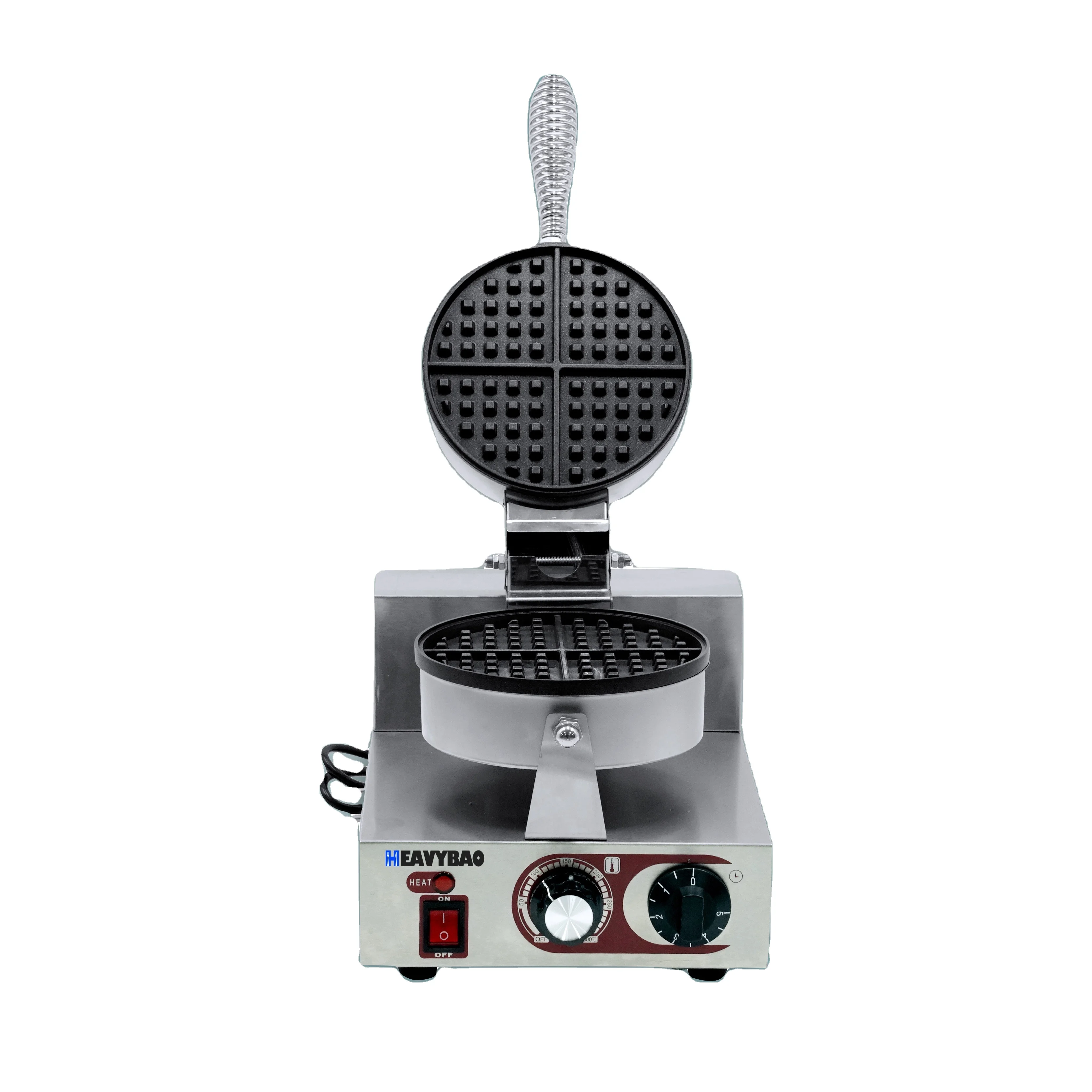 Heavybao Commercial Trading Products Non-stick Cast Iron Plate Korean Kitchen Waffle Maker Waffle Making Machine For Kitchen