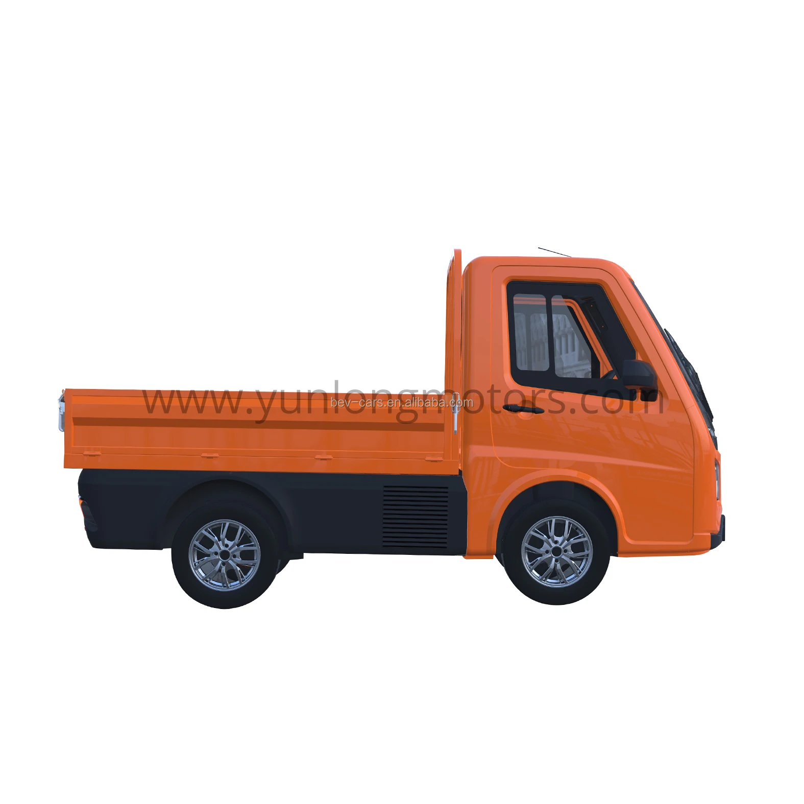 Yunlong electric van cargo truck utility vehicle EEC L7e 2 front seats electric delivery vehicle 80Km/h