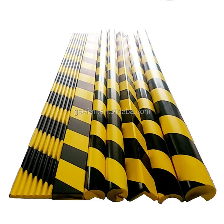High density customized corner NBR parking garage column protector foam,Yellow/Black Extra Thicker Brown Edge & Corner Guard Set