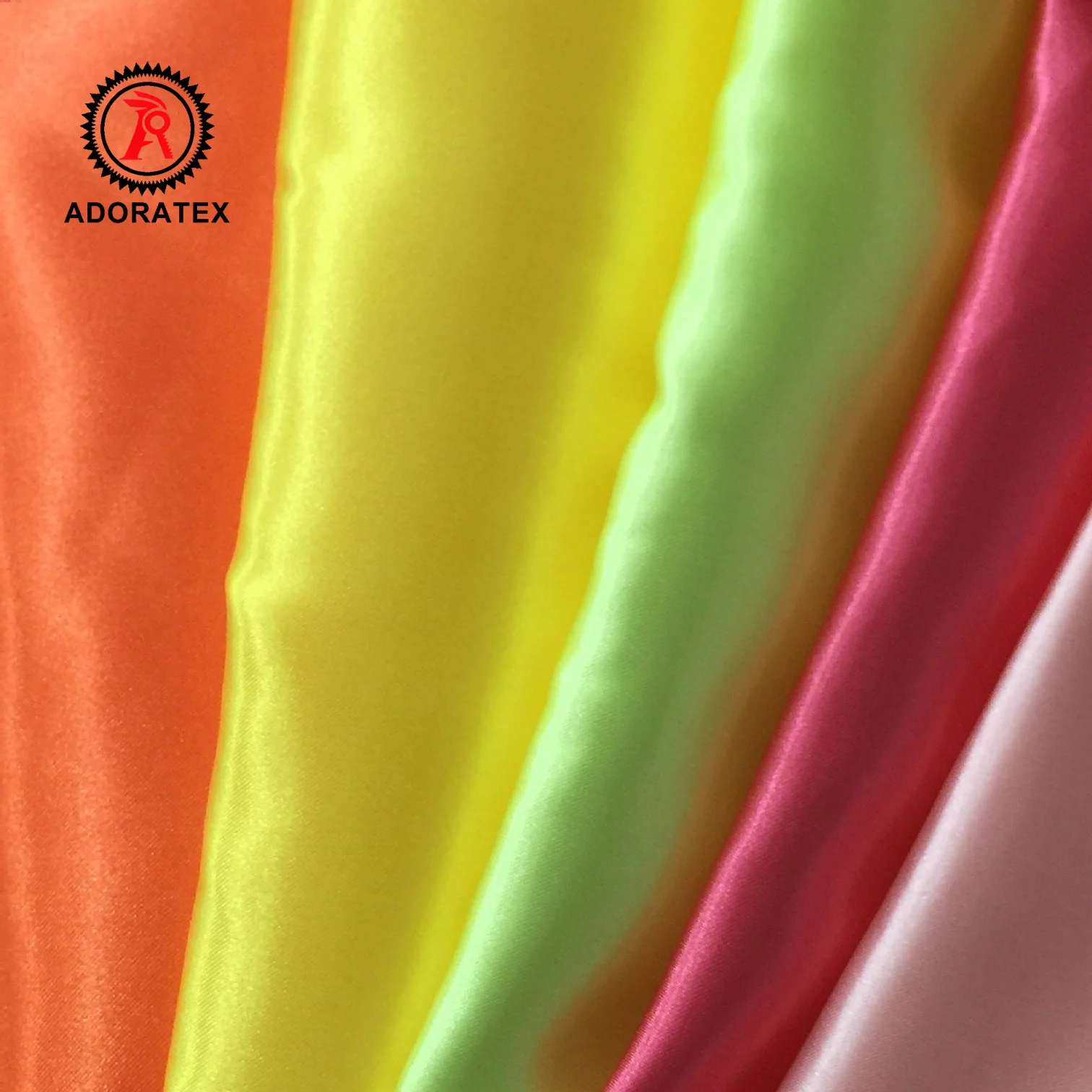 Wholesale factory cheap price 100% polyester shiny satin fabric