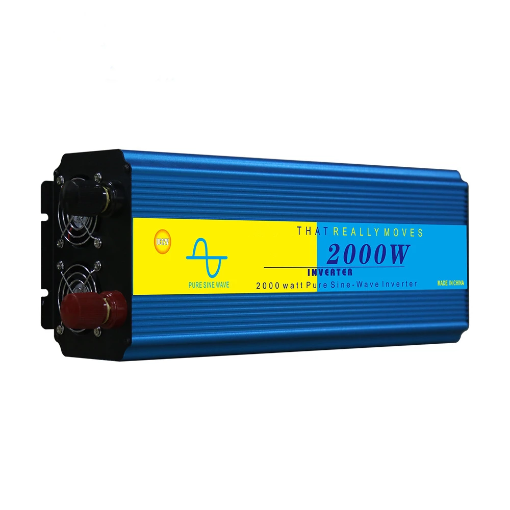 OEM Wholesale Solar Power System 2000w Dc 12v 24v To Ac 220v 110v Solar Off Grid Pure Sine Wave Power Inverter