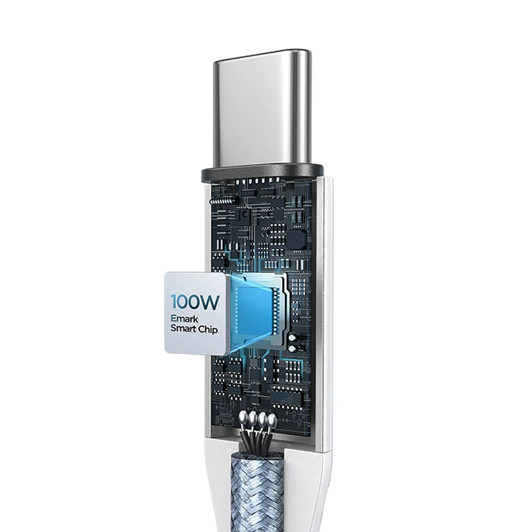 New Products 2022 Aluminum Alloy 100w Fast Charging Cable Custom Usb Cable For Android