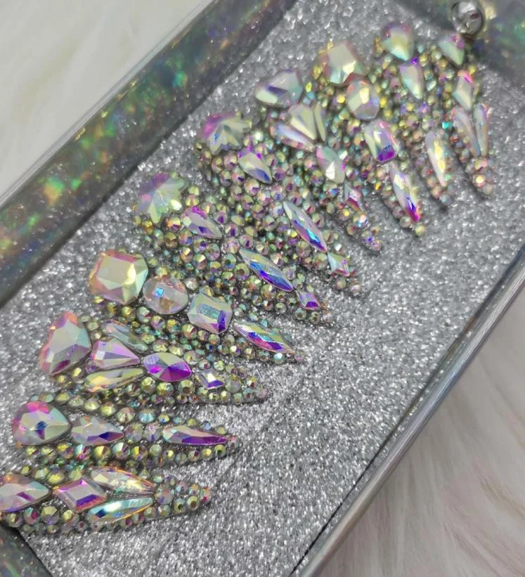 B2 Wholesale customize artificial fingernails press on nails sets designer Hand paint acrylic press on nails package box