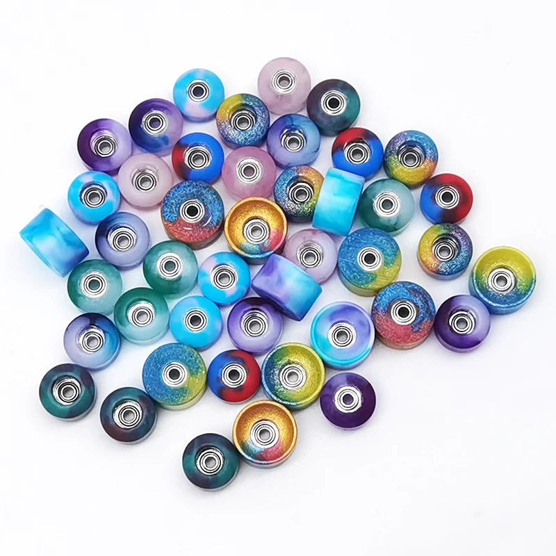 ZOTY New Mix Color 60D Epoxy Resin CNC Finger Skateboard Wheels Swirl Wingerboard Wheels