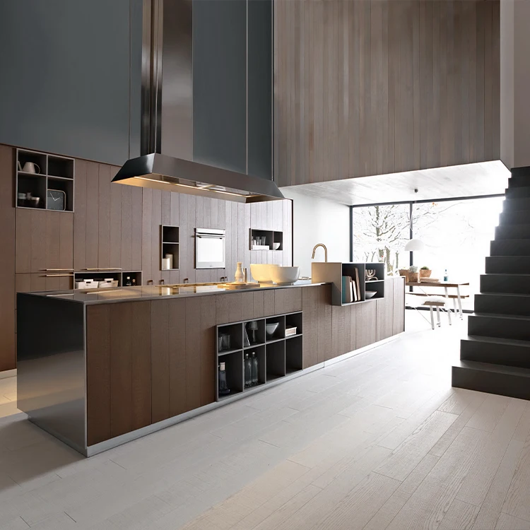 UV Lacquer MDF Door Panel Modern Design Kitchen Furniture Cabinets