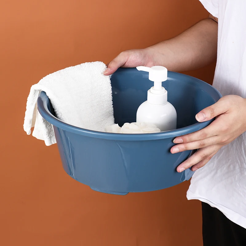 Customized Wholesale Household PP Round Hair Washbasin Bathroom Kitchen Plastic Laundry Wash Basin