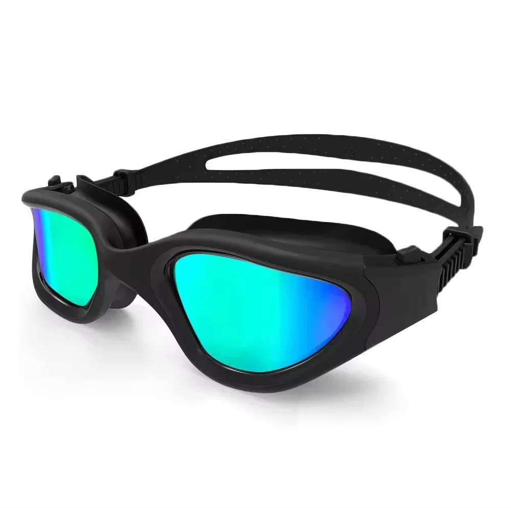 amazon best wide view frame better waterproof performance swimming goggles with mirror coating 2021 for open water swimming
