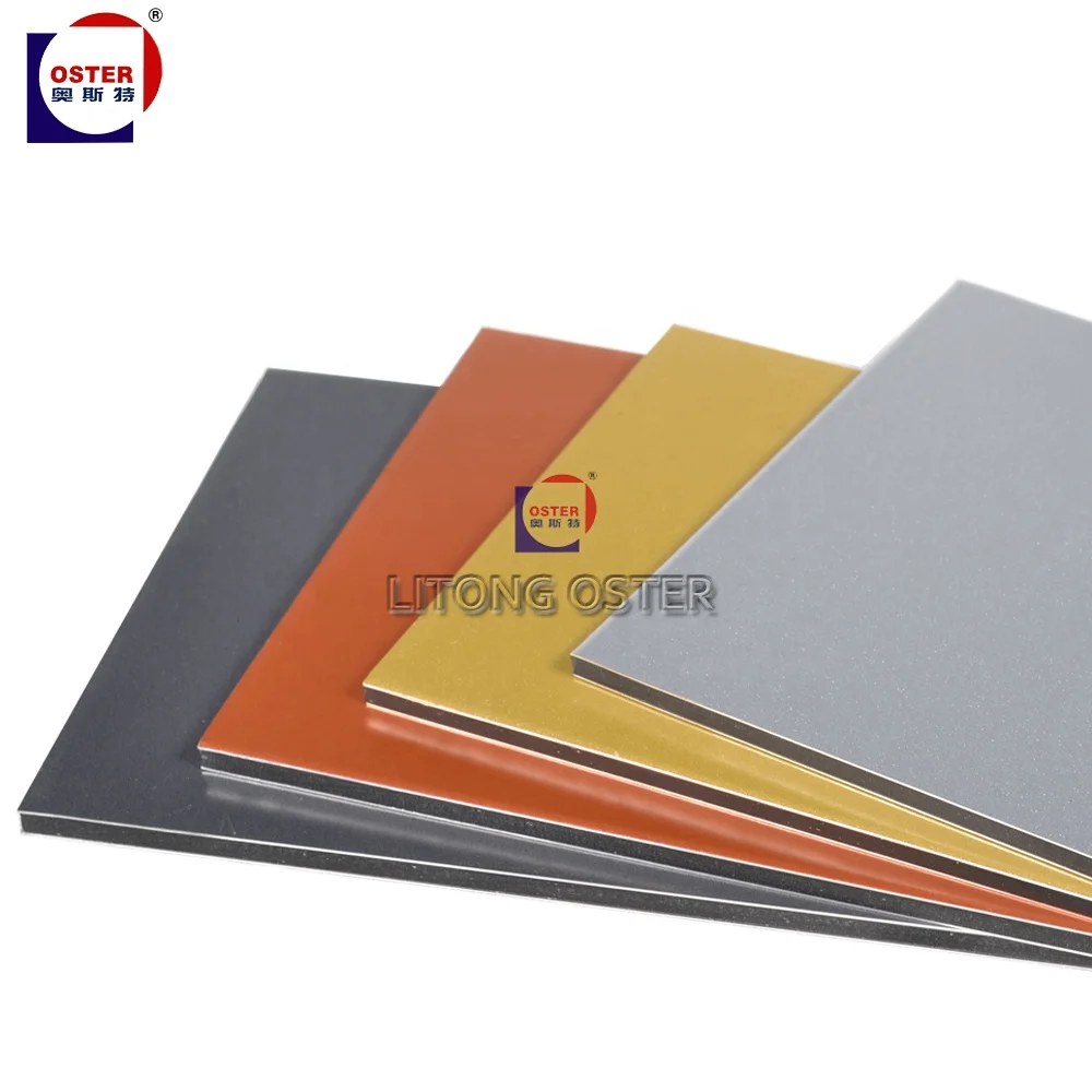 Oster Alcobond Construction Wall Cladding Decorative Aluminum Composite Panel 4mm ACP ACM panels
