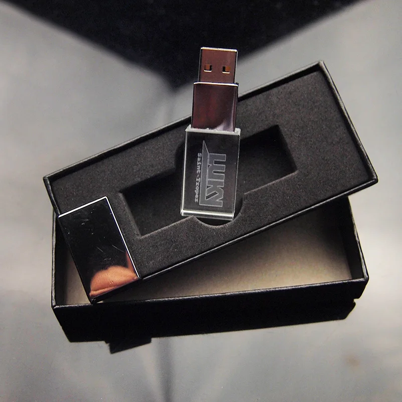 Memory Stick Printing Logo Pendrive Metal Crystal Led Usb Flash Drive Flash Disks 32Gb Thumb Drive Wholesale Usb Keys 128Gb