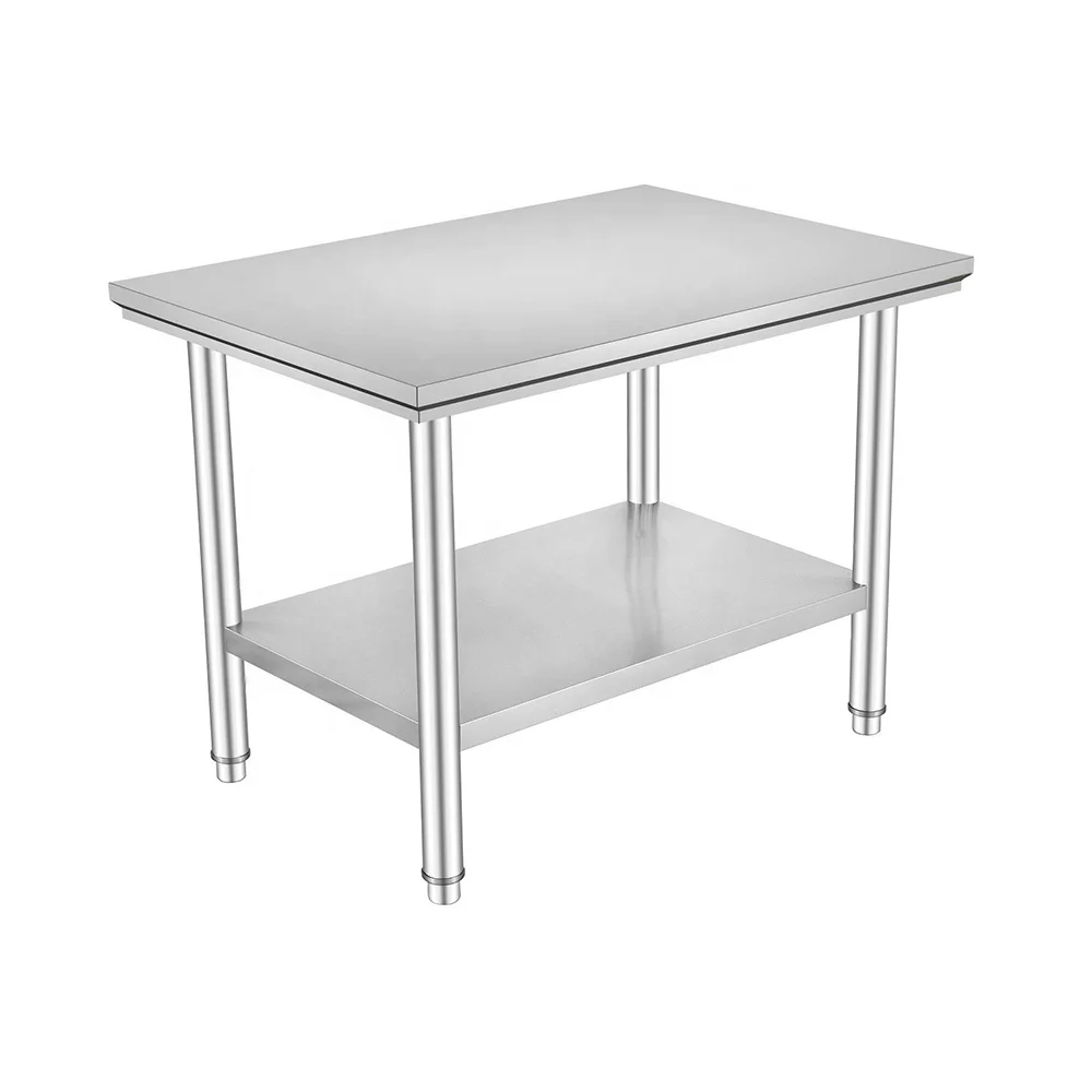 commercial steel fold tables stainless tables kitchen portable camping table for restaurant kitchen working and sorting