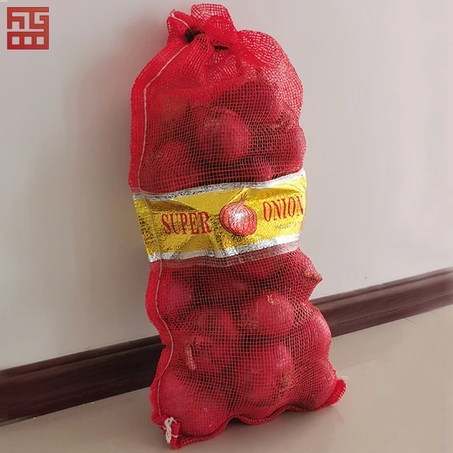
PP PE Mesh Bag 25kg 50kg Vegetables Onion Potatoes Mesh Packing Bags 