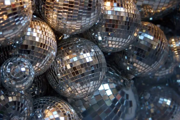 Christmas Xmas Tree Ornament Hanging Disco Ball  Mirror Disco Ball