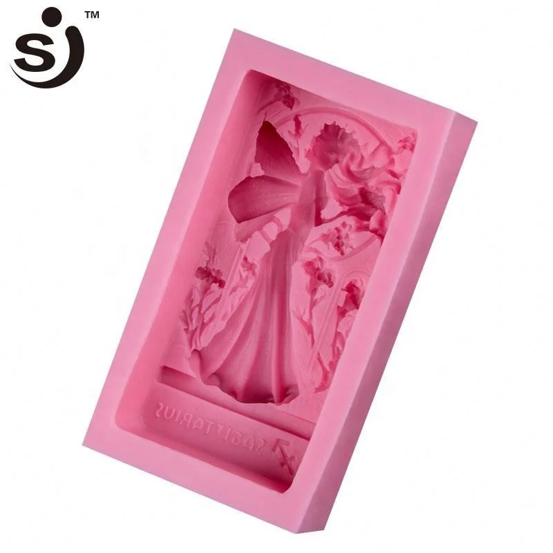 3d Silicone Molds Fairy Angel Shape Concrete Molds Silicone For Soap And Candle