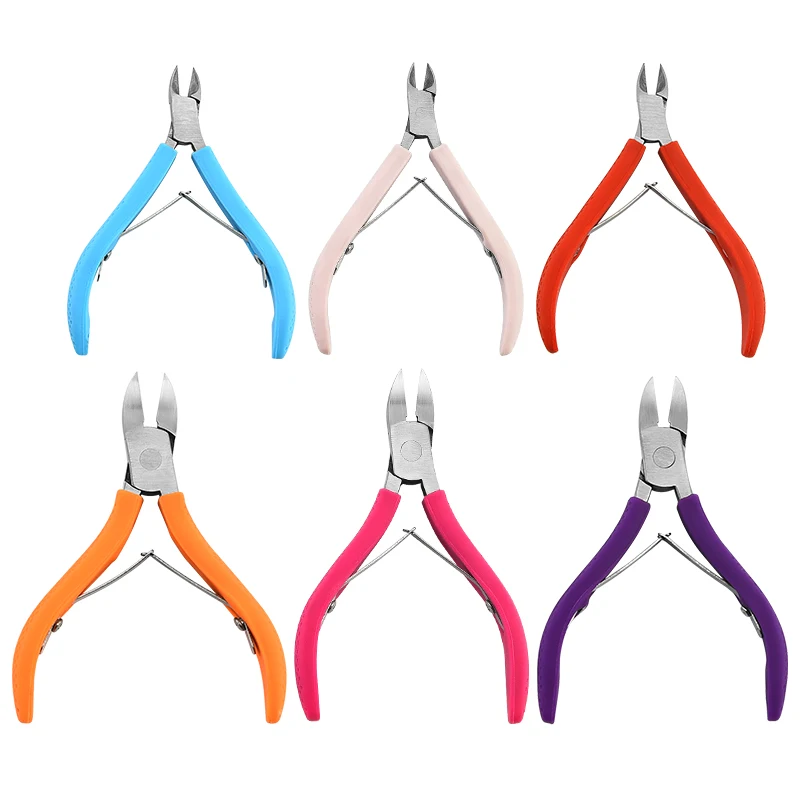 Factory cheap sale multifunctional yellow mini needle nose dead skin pliers