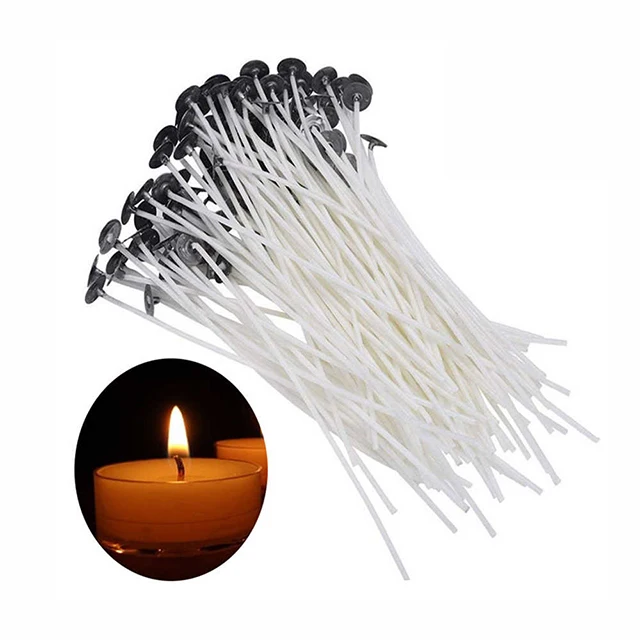 2024 Factory Sales DIY Handmade Scented Candle Wax Core Smokeless Pure Cotton Wicks Customized Length Cotton Wicks for Candles