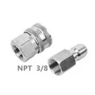 4500PSI G3/8  High Pressure Car Washing Cleaning Washer Swivel Connector, BSP Anti-Twist Hose Stainless Steel Fitting