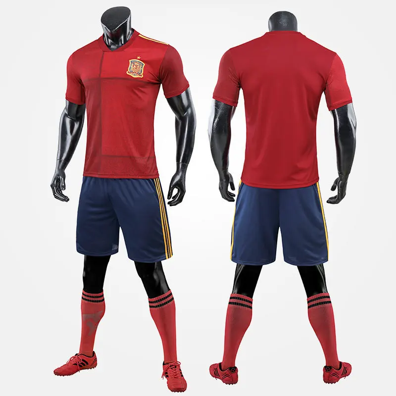 Мужские футболки с сублимационной печатью, тренировочная форма, набор футбольных комплектов, Футбольная Одежда на заказ