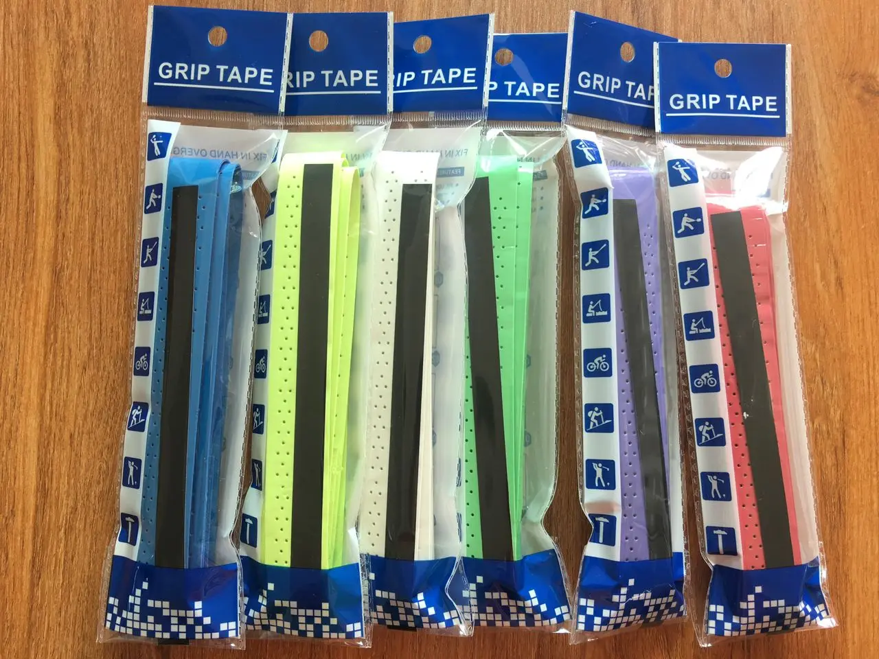 Cheap price EVA-Keel Cushion Sweat Absorption Soft Perforated Tacky Feel Tennis Squash Badminton Racket Overgrip tape racket rep