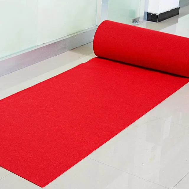 Factory direct sale hotel used polyester carpet runner for corridor/Polyester non woven velour needle punched car felt carpet