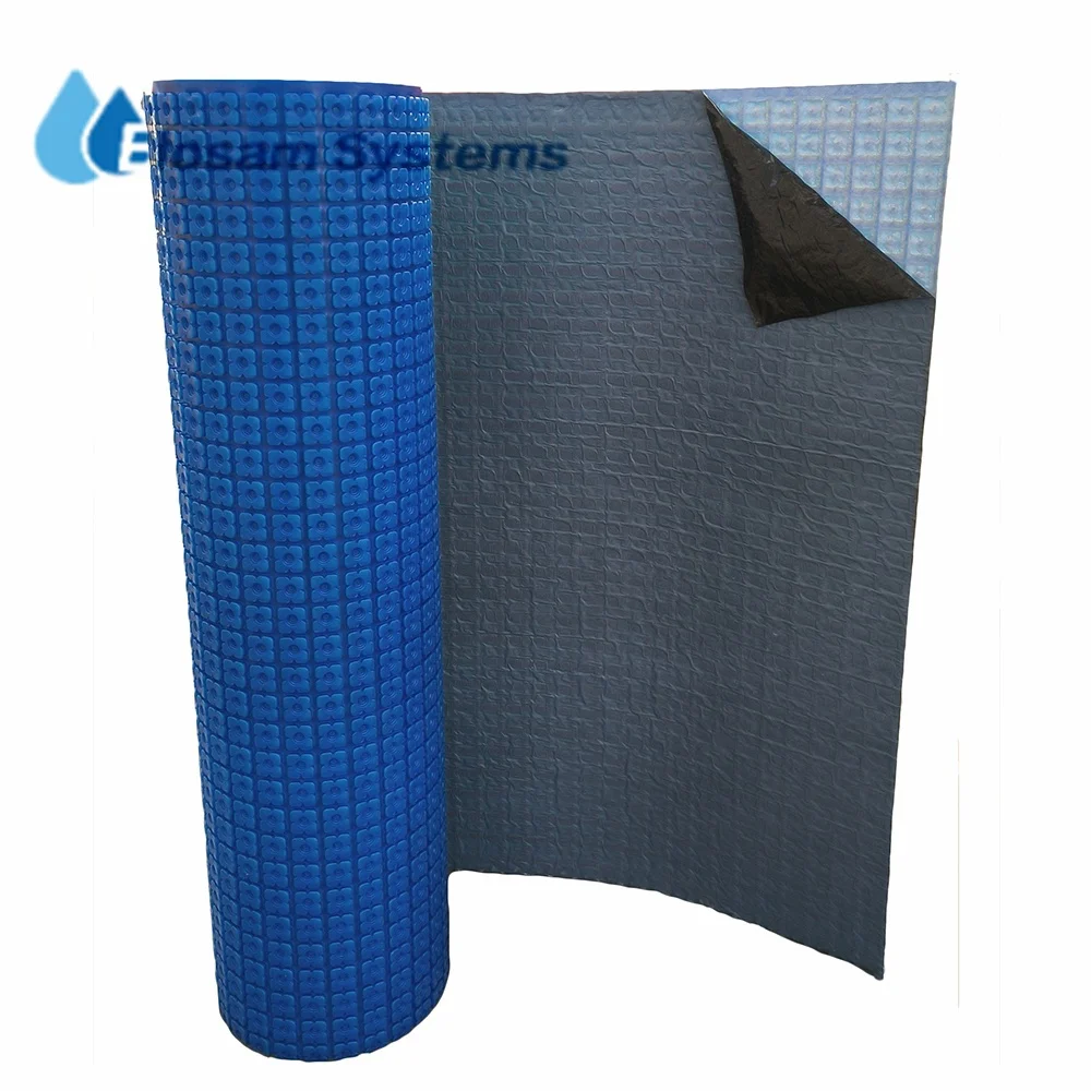 Uncoupling membrane 605ps Uncoupling Membrane for bathroom foundation Uncoupling heat waterproof membrane under floor tiles